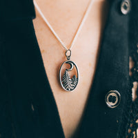 WINTER SKIES - Sterling Silver Necklace