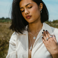 JUST A PHASE - Sterling Silver & Moonstone Necklace