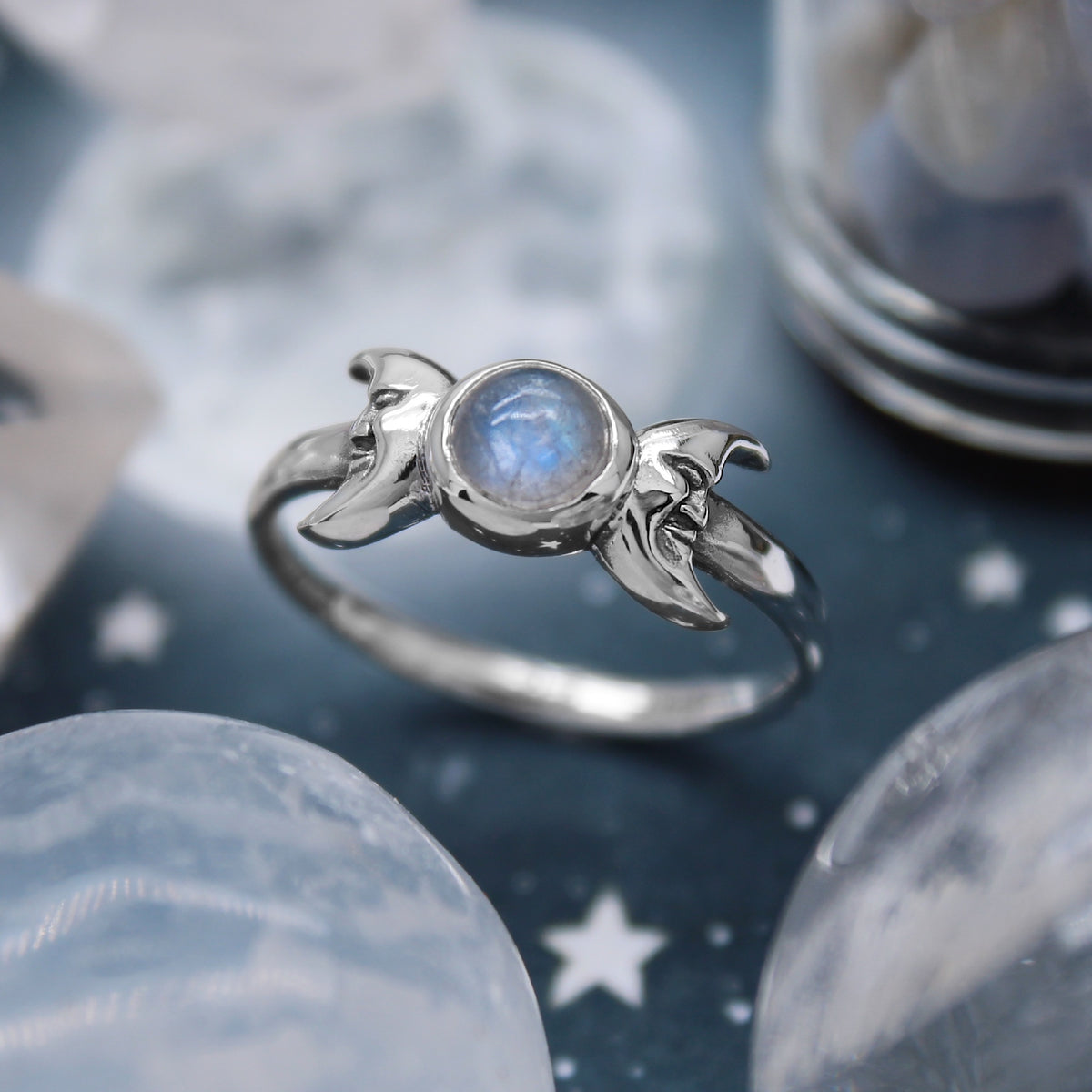 LUNA LIGHT - Sterling Silver & Moonstone Ring