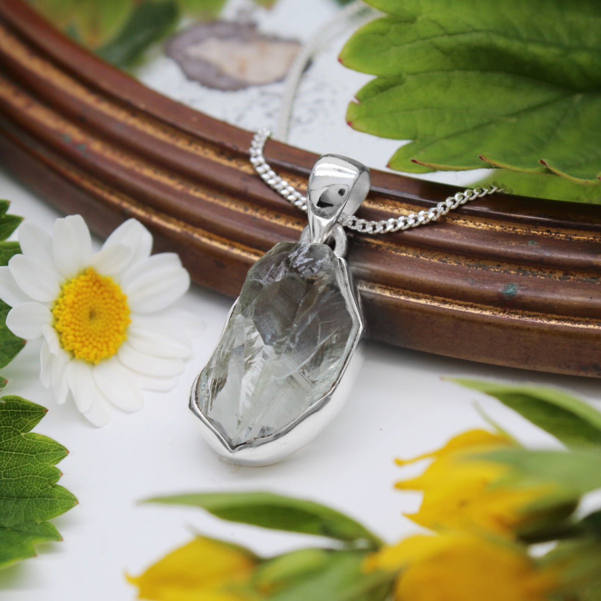 EVERGREEN - Sterling Silver & Green Amethyst Necklace