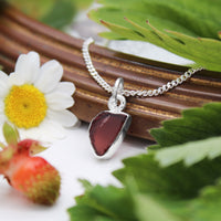 ROSEY - Sterling Silver & Garnet Necklace