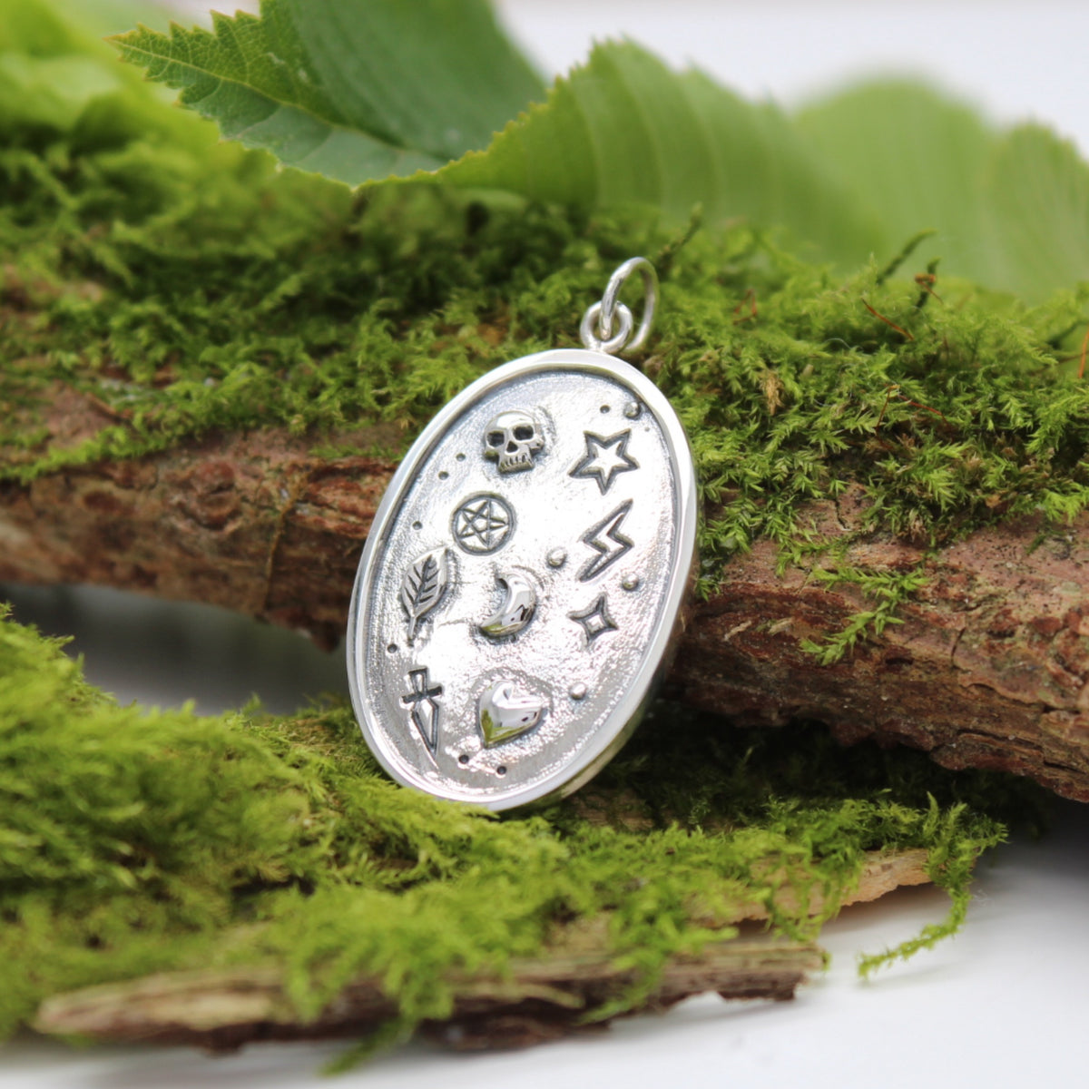 WITCHY MEDALLION - Sterling Silver Pendant SAMPLE