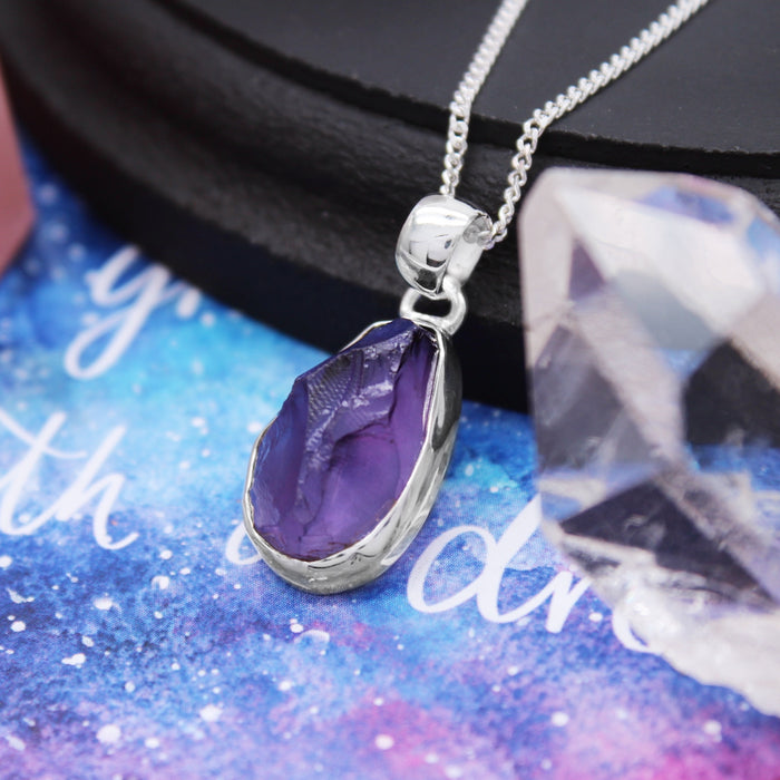 COSMOS - Sterling Silver & Amethyst Necklace