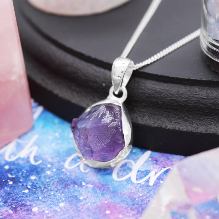 COSMOS - Sterling Silver & Amethyst Necklace