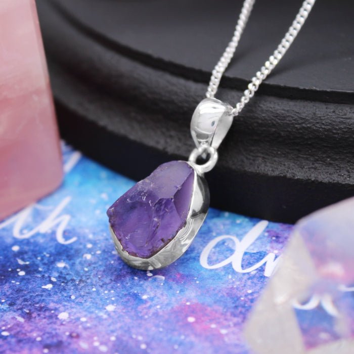 COSMOS - Sterling Silver & Amethyst Necklace