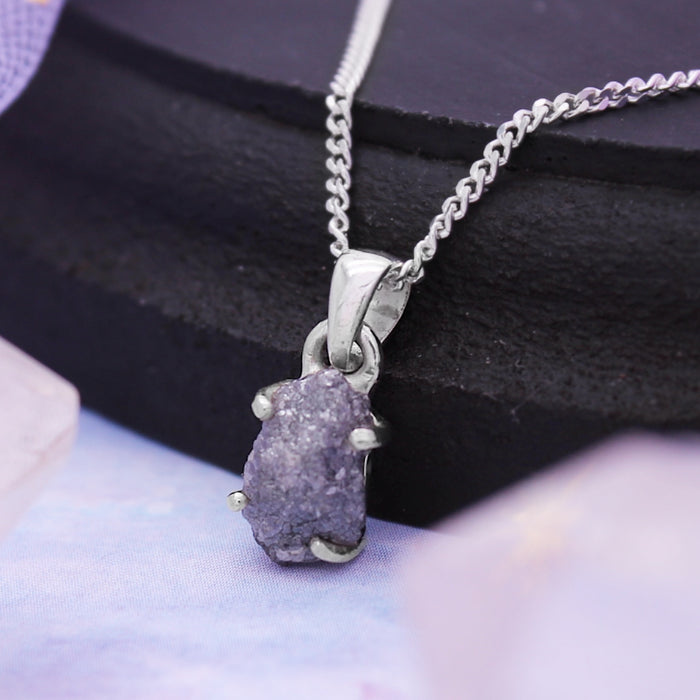 STARBRIGHT - Sterling Silver & Rough Diamond Necklace