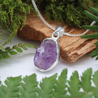 AMETHYST DECEIVER - Sterling Silver & Amethyst Necklace