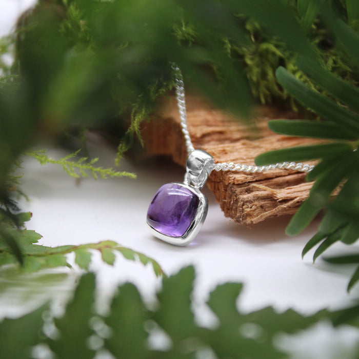 AMETHYST DECEIVER - Sterling Silver & Amethyst Necklace