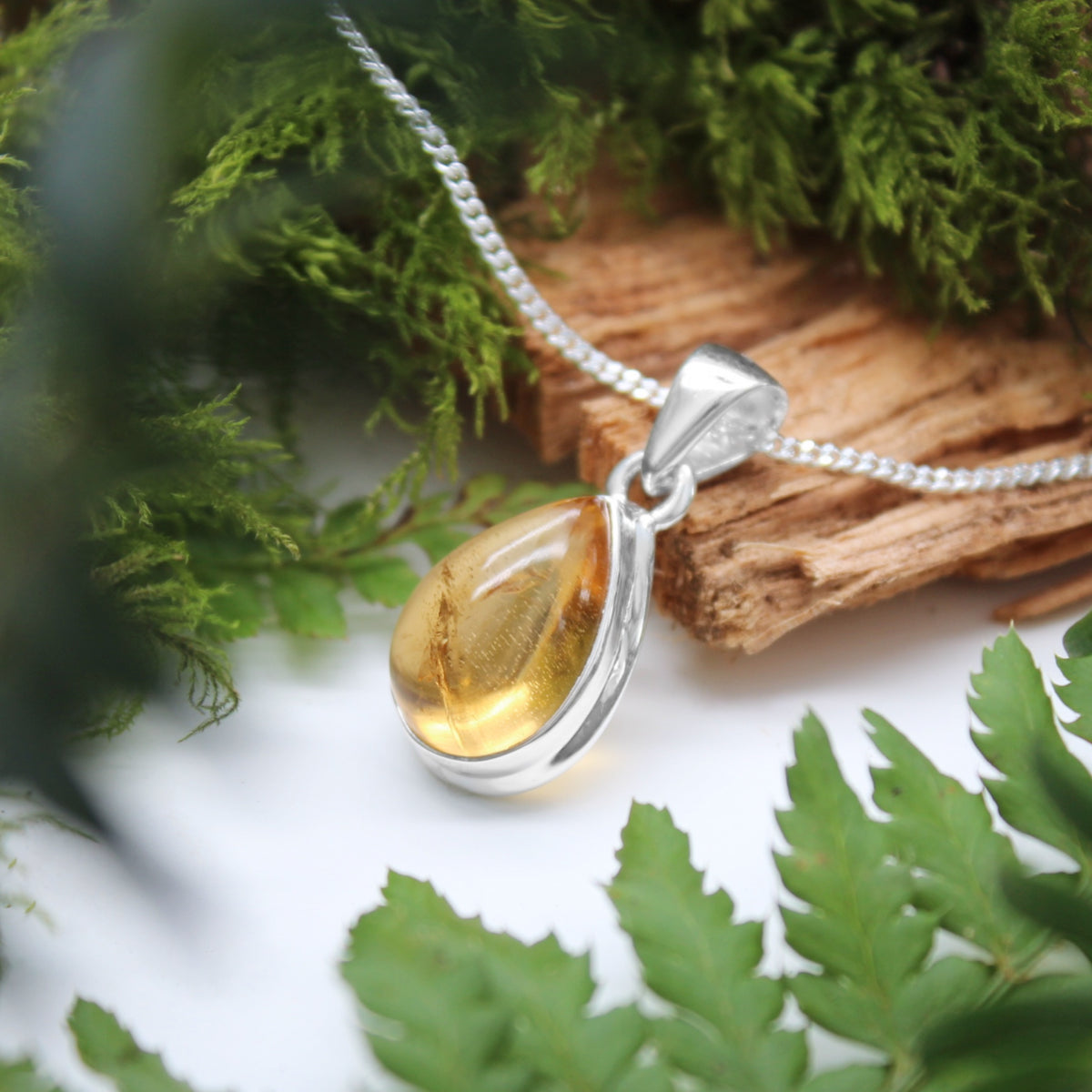 CHANTERELLE - Sterling Silver & Citrine Necklace