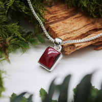 AMANITA - Sterling Silver & Garnet Necklace