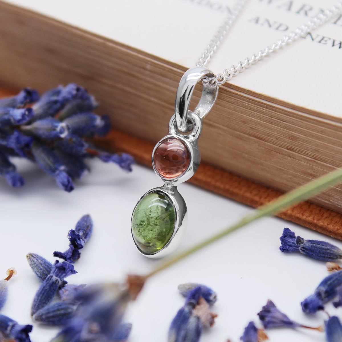 POSY - Sterling Silver & Tourmaline Necklace