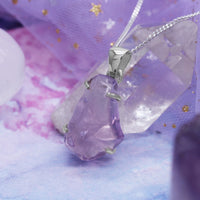 LAVENDER HAZE - Sterling Silver & Lavender Quartz Necklace