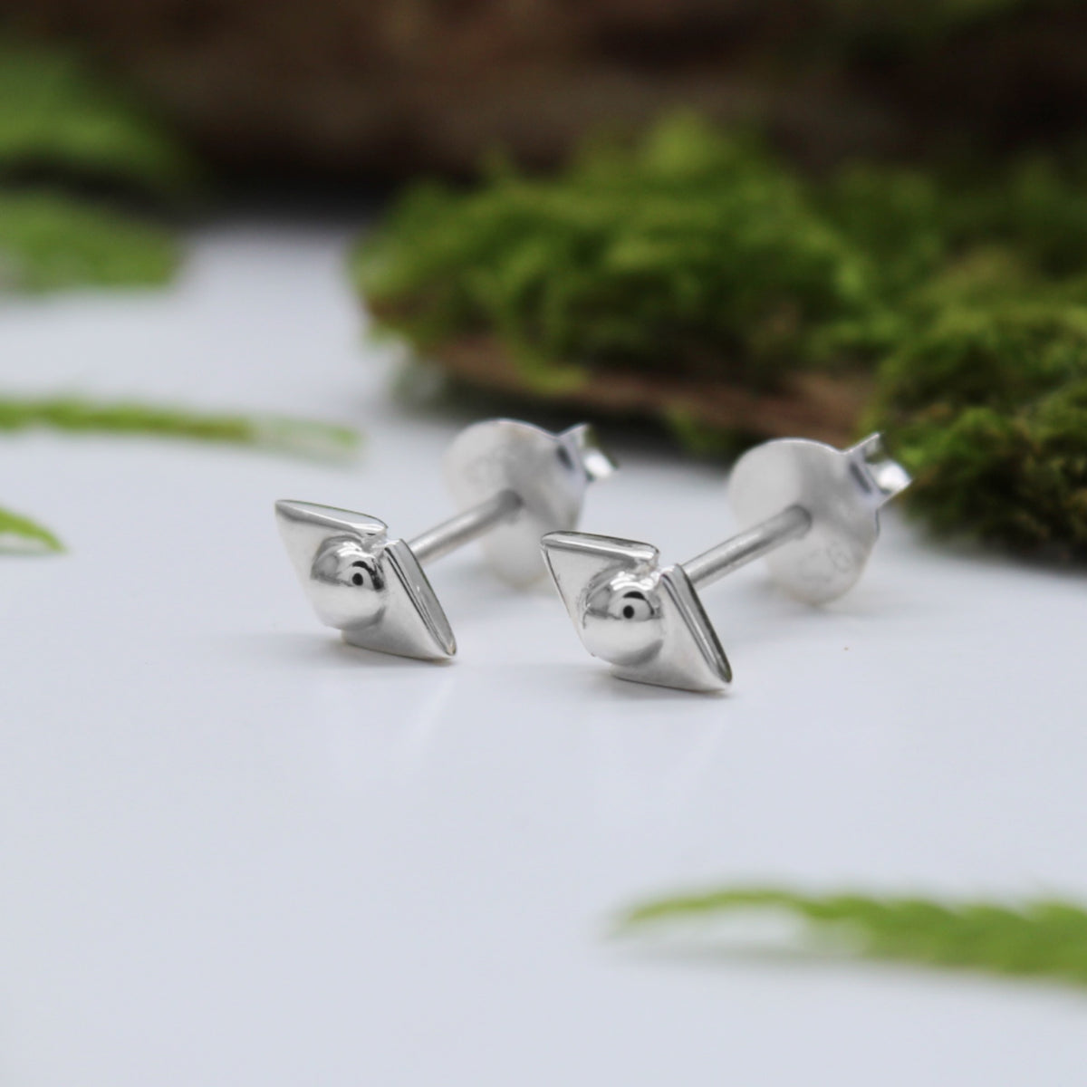 GEOMETRIC STUDS - Sterling Silver Stud Earrings SAMPLE