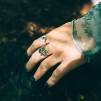RESTING PLACE - Moss Agate & Sterling Silver Ring