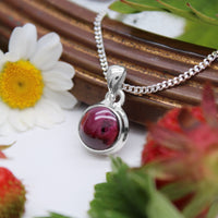 ROSEY - Sterling Silver & Garnet Necklace