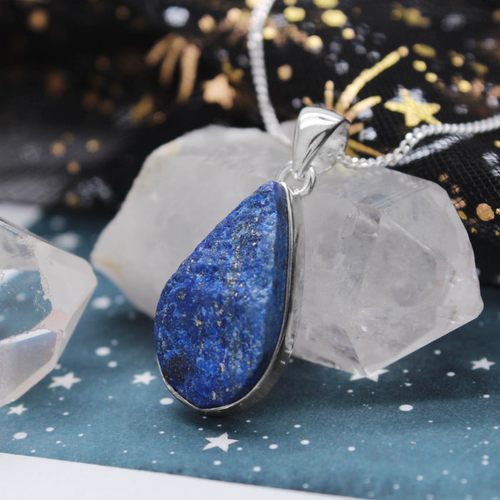 SERENITY - Sterling Silver & Lapis Necklace