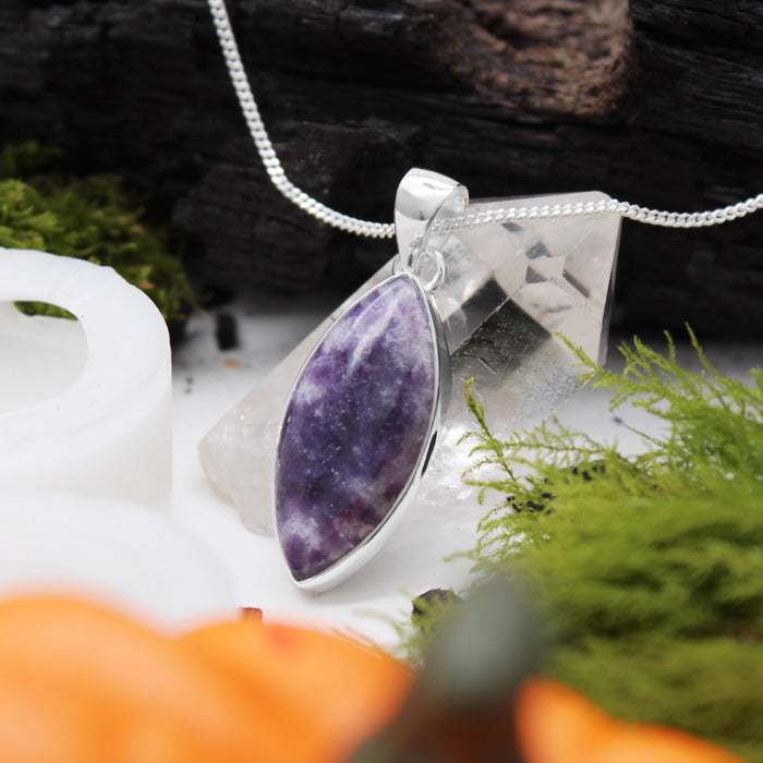 SPELLBOUND - Sterling Silver & Lepidolite Necklace