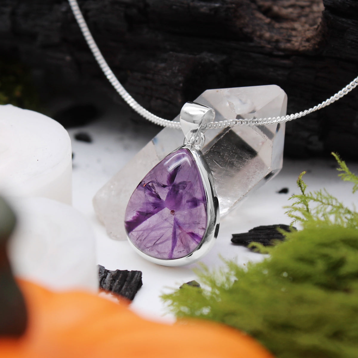 POTION - Sterling Silver & Star Amethyst Necklace