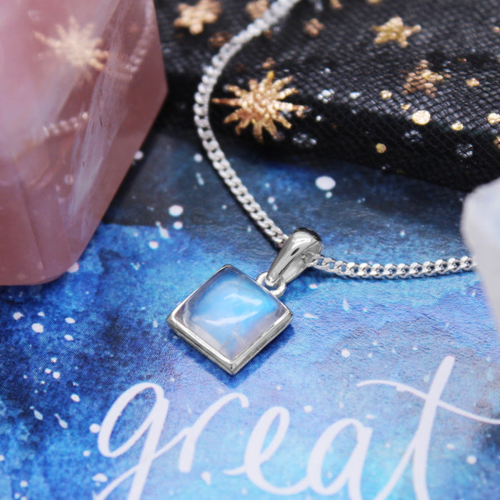 LUNAR - Sterling Silver & Moonstone Necklace