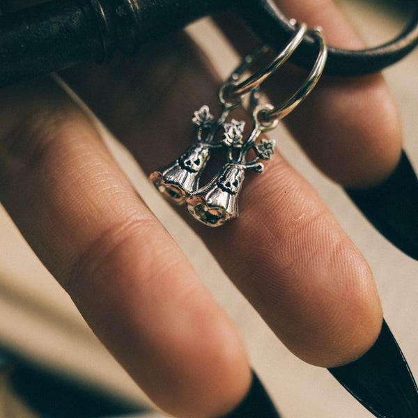 OOKY the PUMPKIN - Sterling Silver Hoops