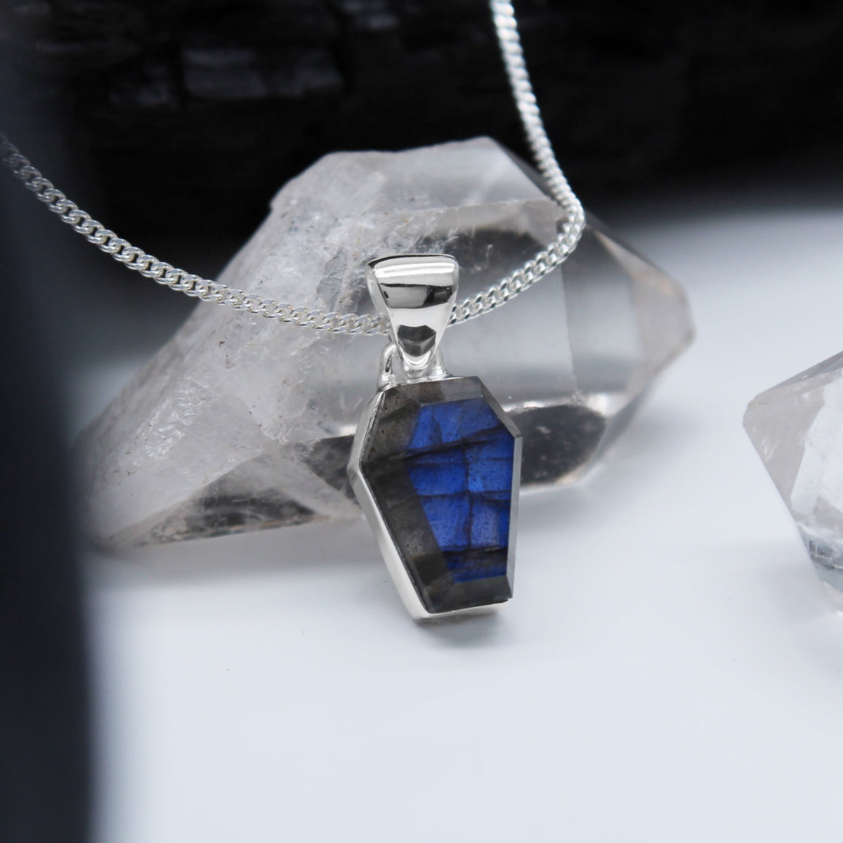 AFTER MIDNIGHT - Sterling Silver & Labradorite Necklace
