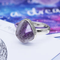 STARGAZER - Sterling Silver & Super Amethyst Ring - US 10