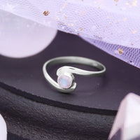 LUNAR - Sterling Silver & Moonstone Ring US 7 & 8