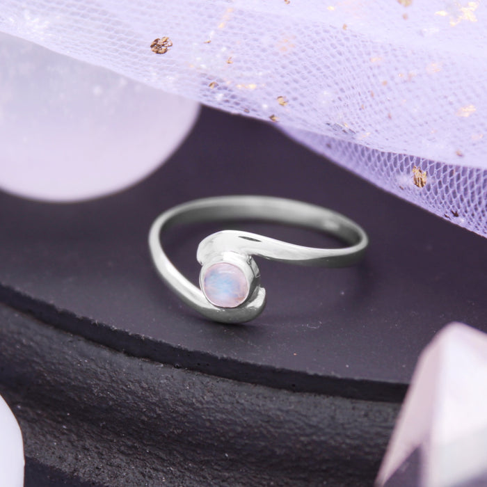 LUNAR - Sterling Silver & Moonstone Ring US 7 & 8