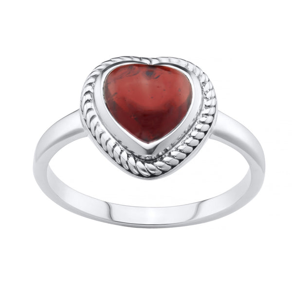 FOREVER YOURS - Sterling Silver & Garnet Ring